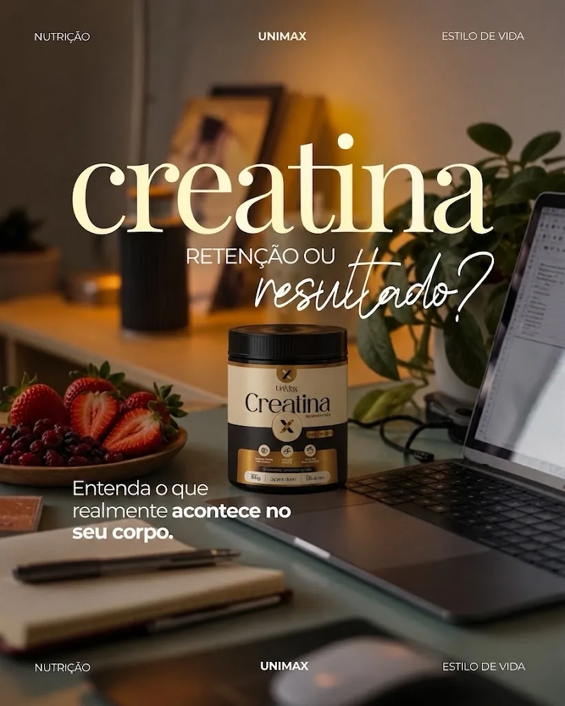 Creatina: retenção ou resultado? Entenda o que realmente acontece no seu corpo